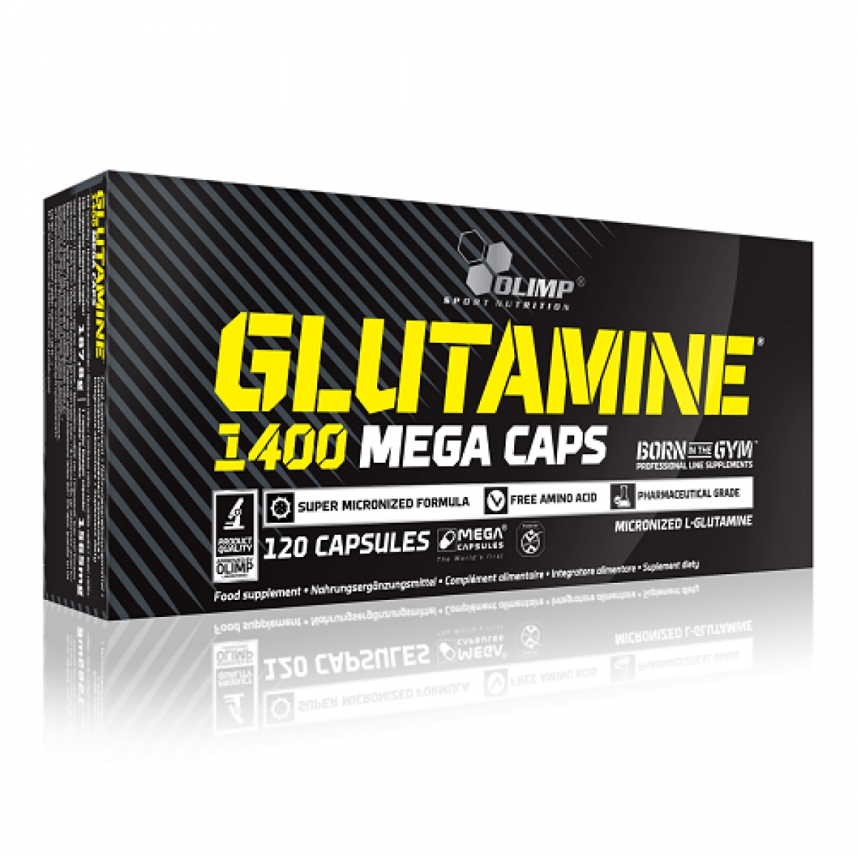 GLUTAMINE MEGA CAPS, 120 KAPSUL