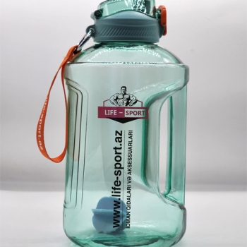 LIFE SPORT WATER BOTTLE WITH PLASTIC BALL 2,2L